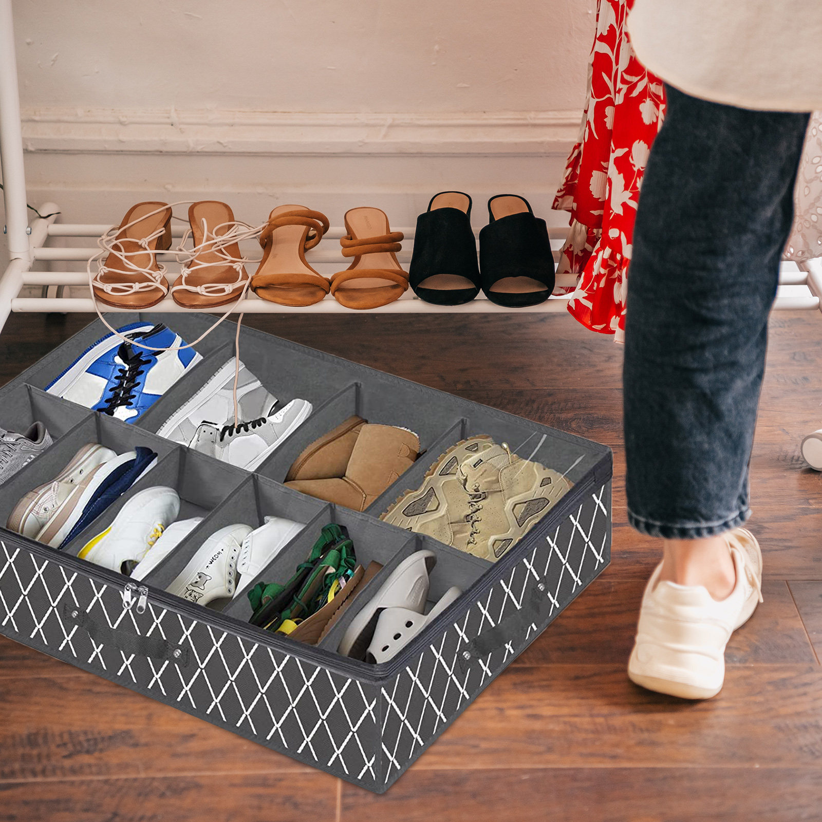 Shoe Bag Dust - Underbed Shoe Organizer Travel Shoe Bag