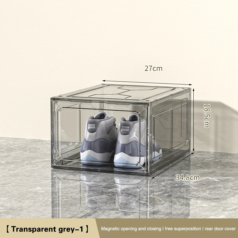 Shoe Box Display - Transparent Shoe Box with Magnetic Door