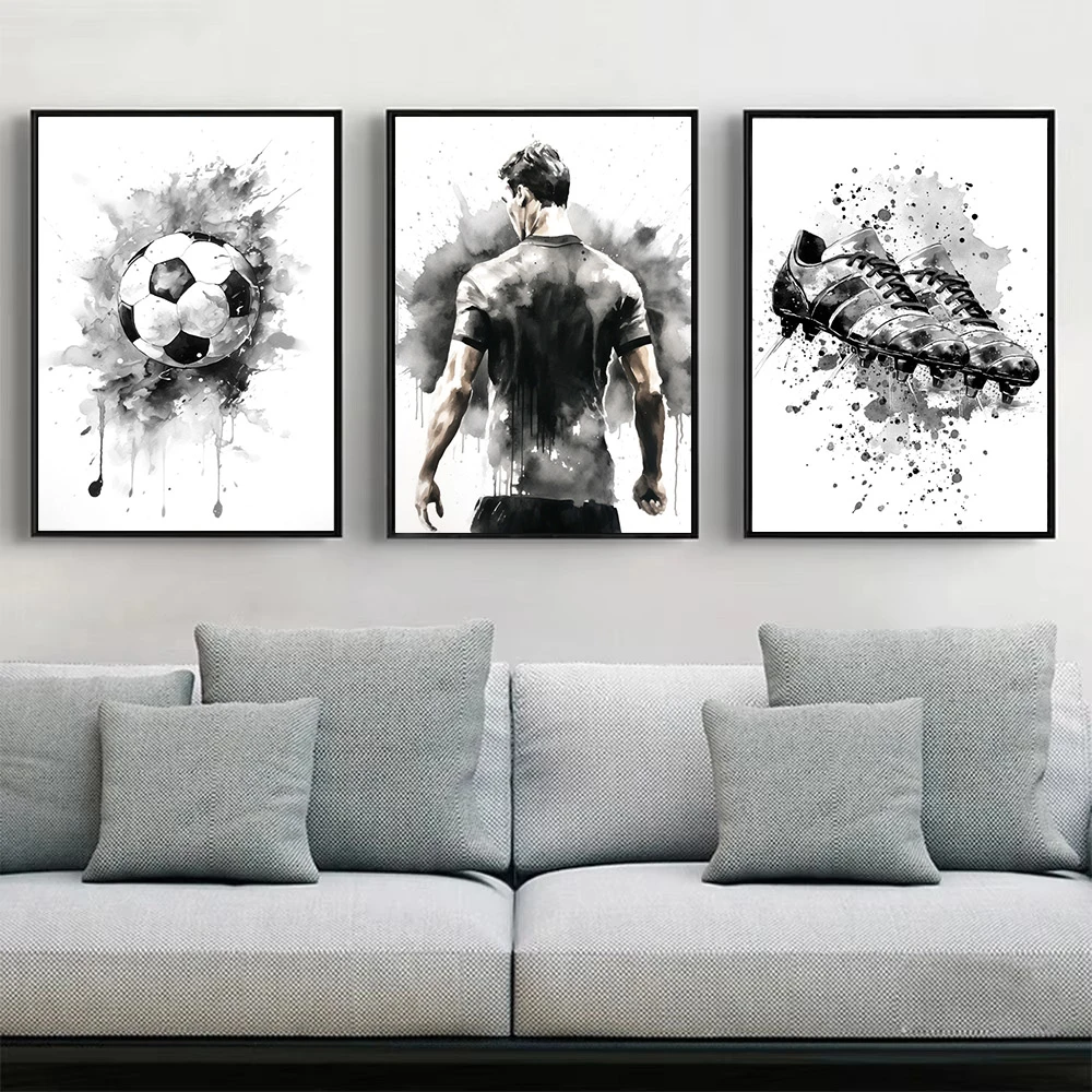 Waterproof Spray Shoe - Graffiti Football Shoes Wall Art Canvas