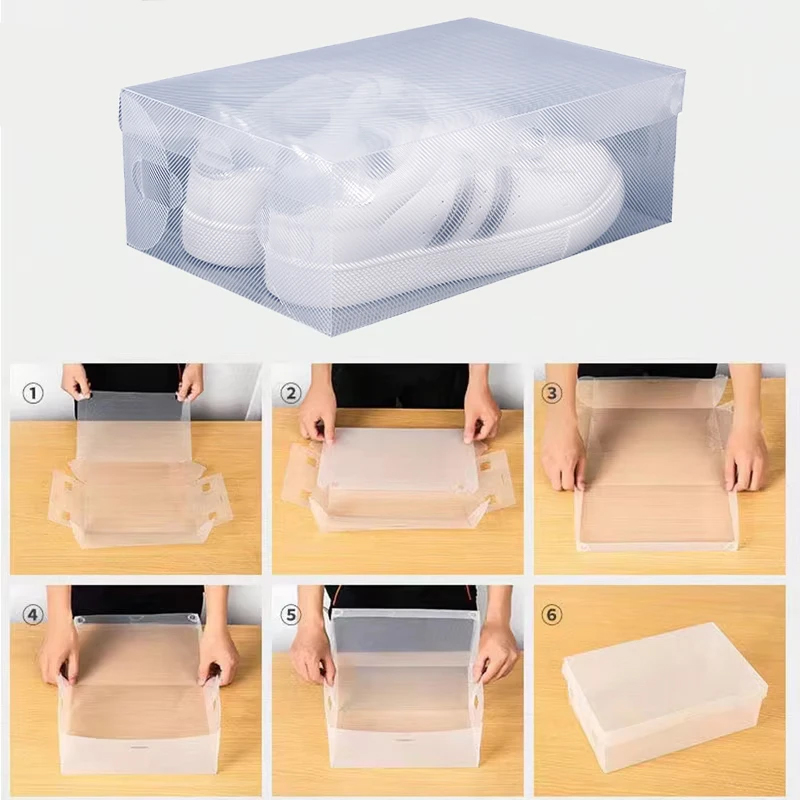12 Transparent Thick Shoe Boxe – Shoe Box Display recenzja i cena