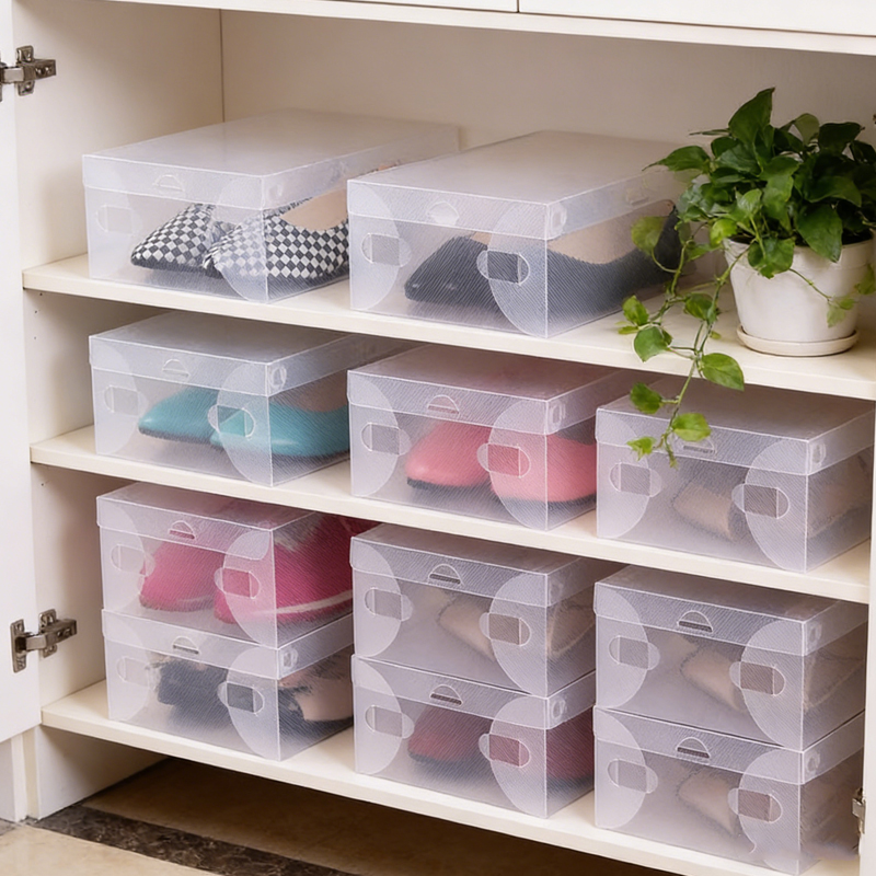 12 Piece Transparent Shoe Box  – Shoe Box Display recenzja i cena