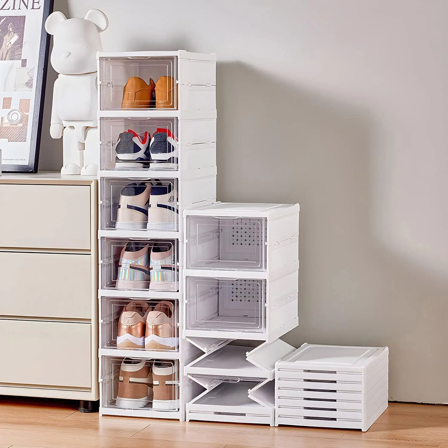 3/6 Layers Foldable Shoes Stor – Shoe Box Display recenzja i cena