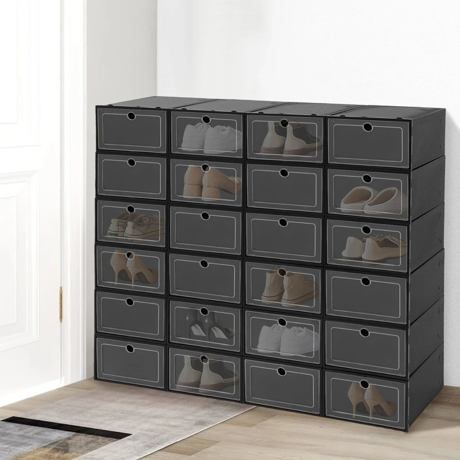 24-Pack Large Black Flip-Top S – Shoe Box Display recenzja i cena