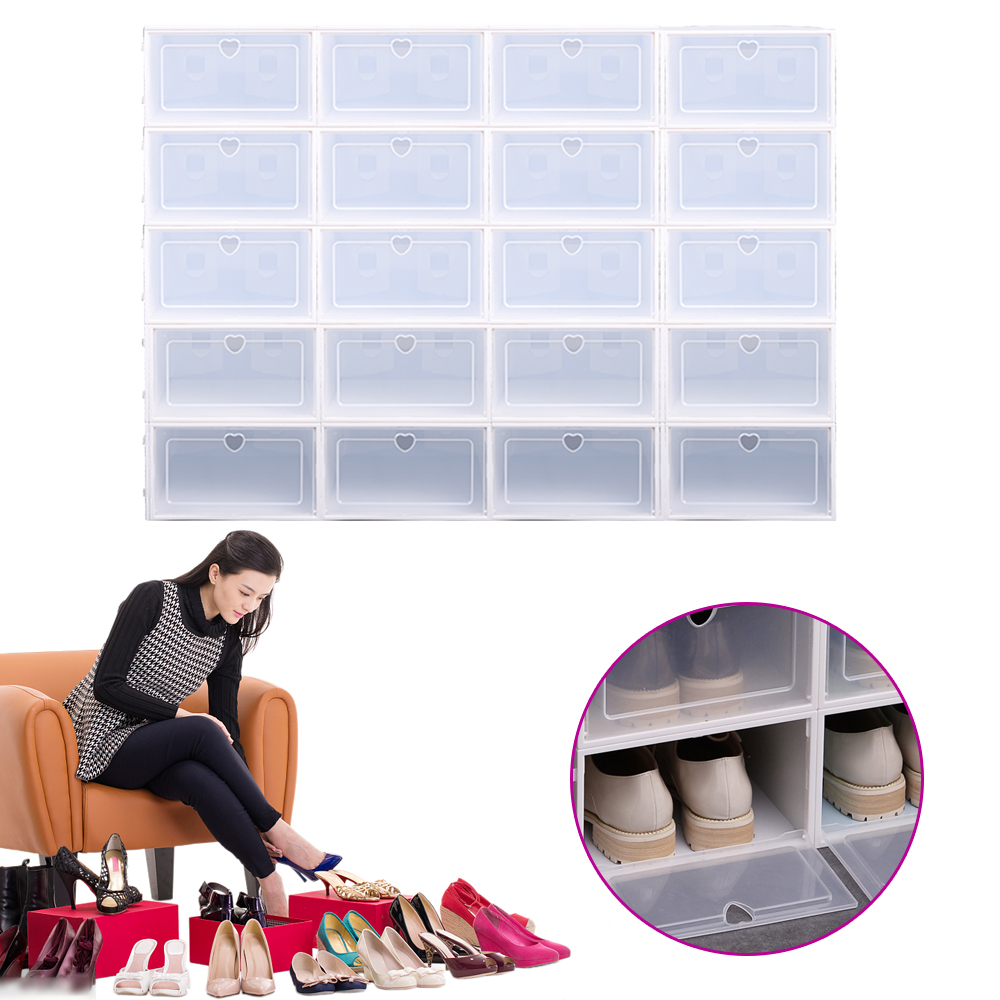 Plastic Fold Shoe Boxes Stacka – Shoe Box Display recenzja i cena